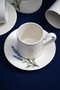 Hermia Lavanta 12 Juego de tazas de café y platos de porcelana